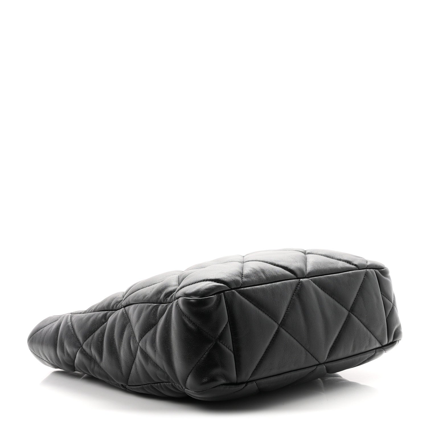 Chanel Lambskin Quilted Chanel 19 Shopping Bag Black