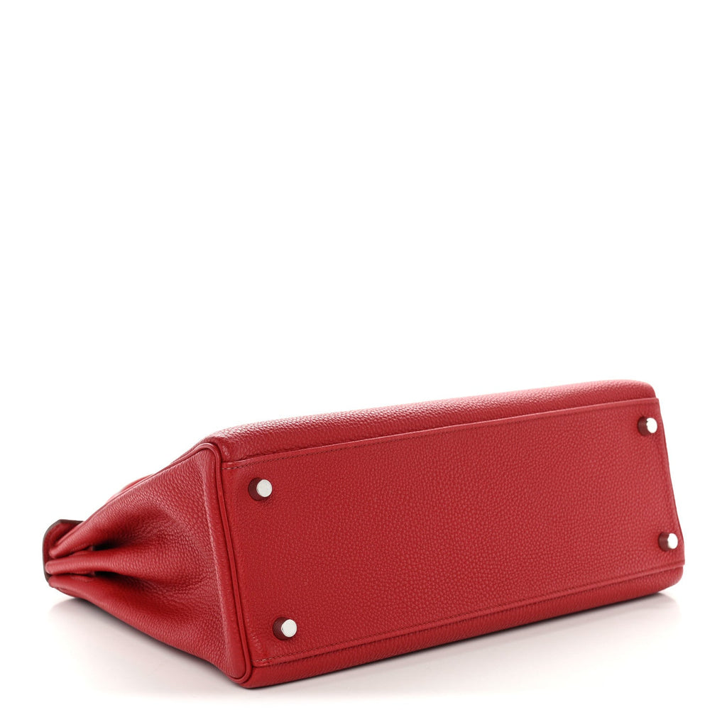 Hermès Togo Kelly Retourne 32 Rouge Vif