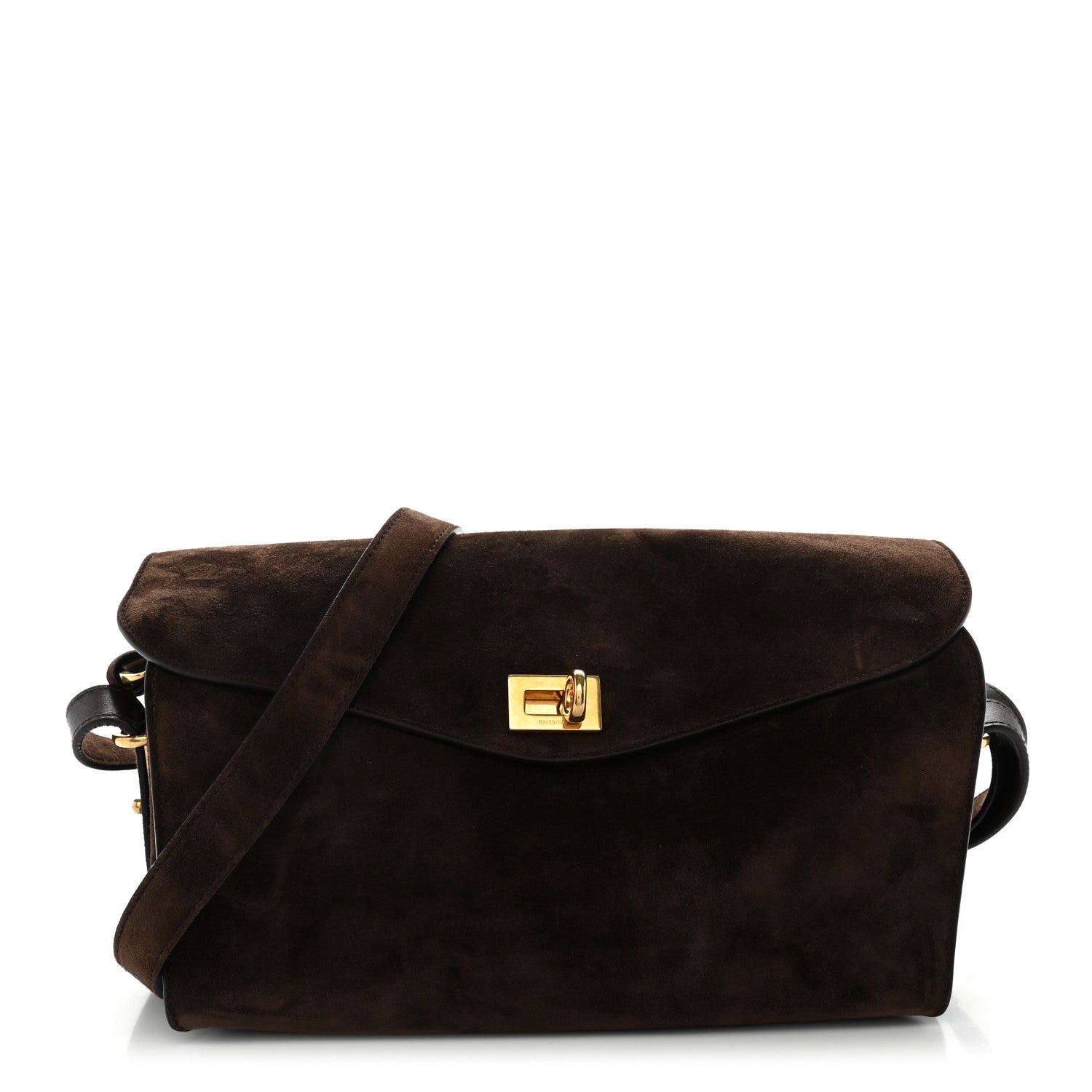 Balenciaga Suede Medium Le 7 Shoulder Bag Moka