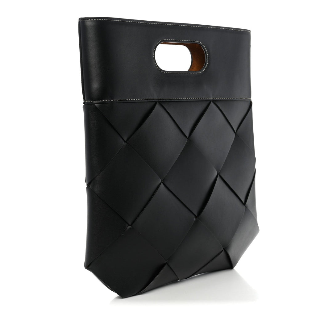 Bottega Veneta French Calfskin Small Slip Tote Black