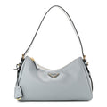 Prada Soft Calfskin Medium Aimee Shoulder Bag Opaline