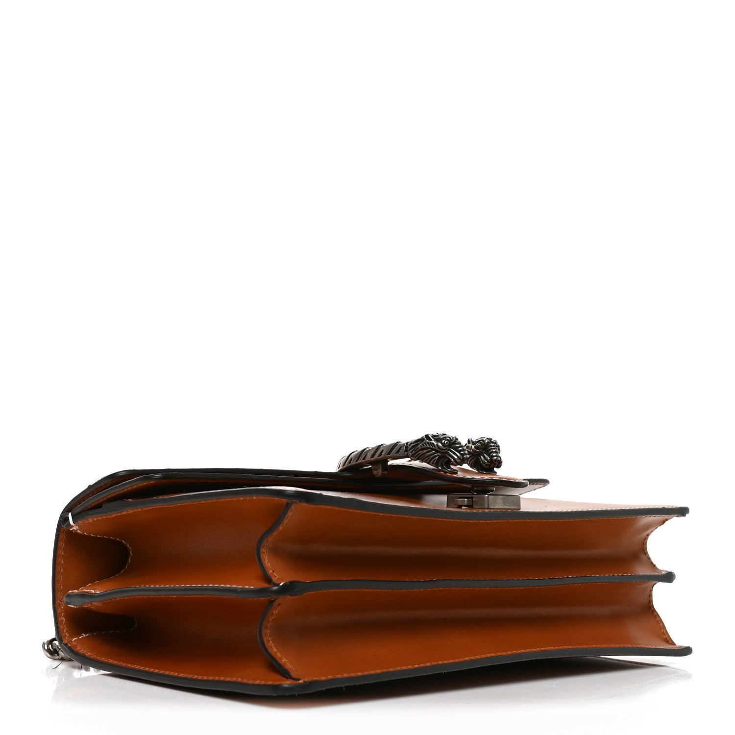 Gucci Calfskin Small Dionysus Shoulder Bag Harness Brown