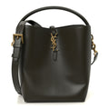 Saint Laurent Shiny Calfskin Le 37 Bucket Bag Deep Musk