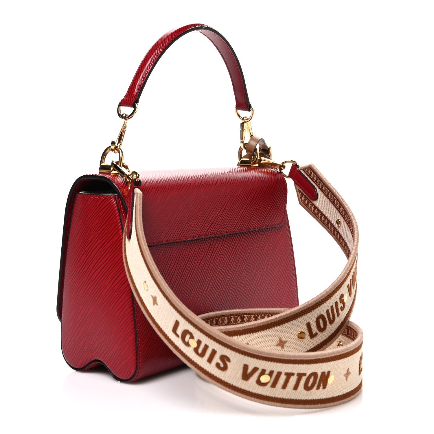 Louis Vuitton Epi Twist Shoulder Bag MM Rouge