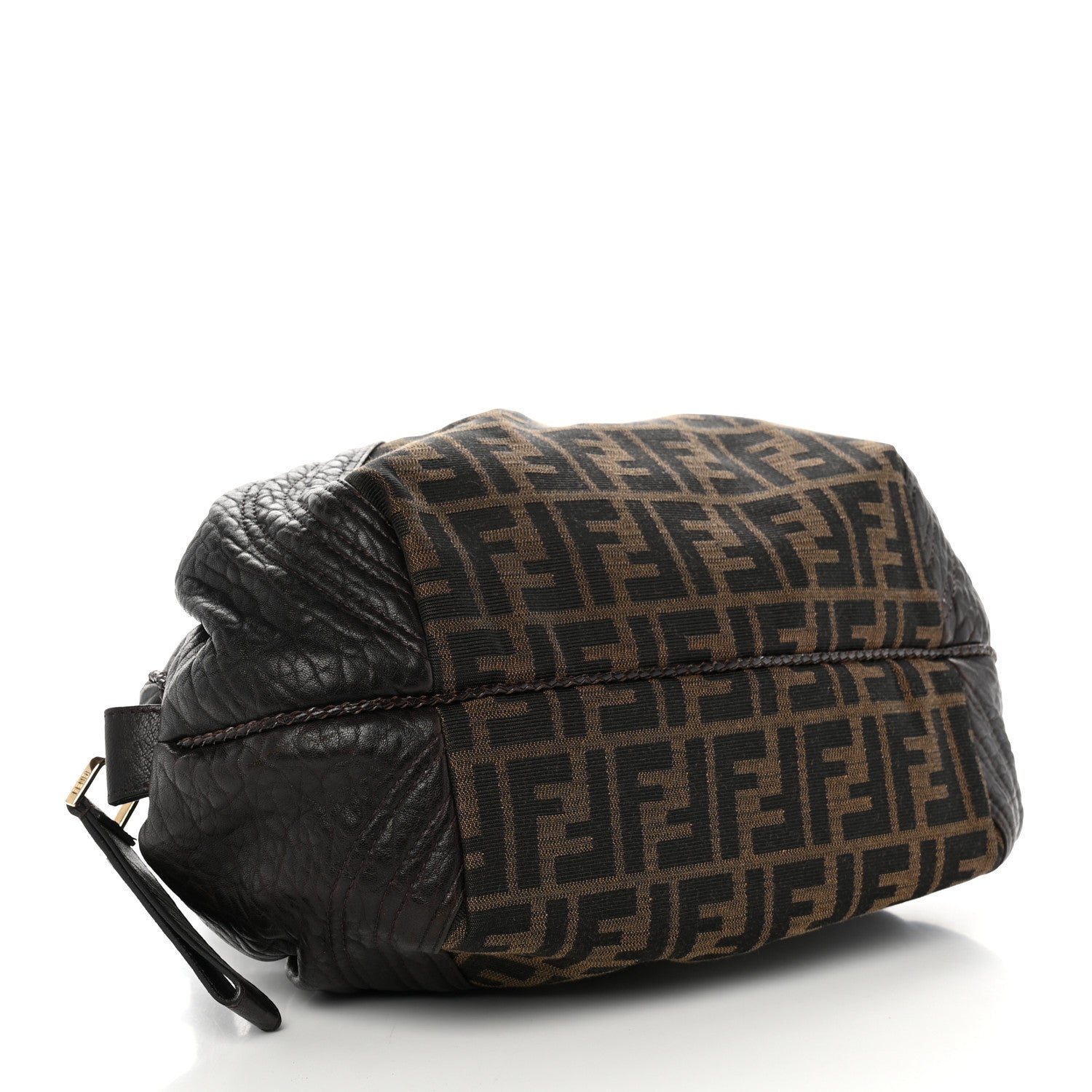 Fendi Zucca Nappa Nuvolata Vitello Tortuga Spy Bowler Tobacco Moro