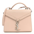 Saint Laurent Grain de Poudre Mini Classic Monogram Cassandra Top Handle Marble Pink