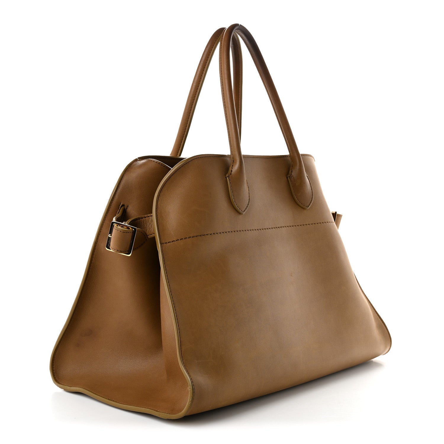 The Row Polished Saddle Calfskin Soft Margaux 15 Muschio