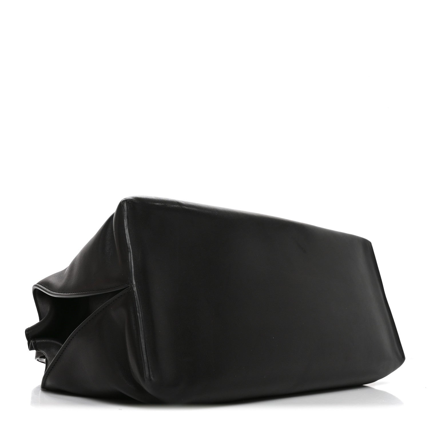 The Row Saddle Calfskin Sienna Shoulder Bag Black