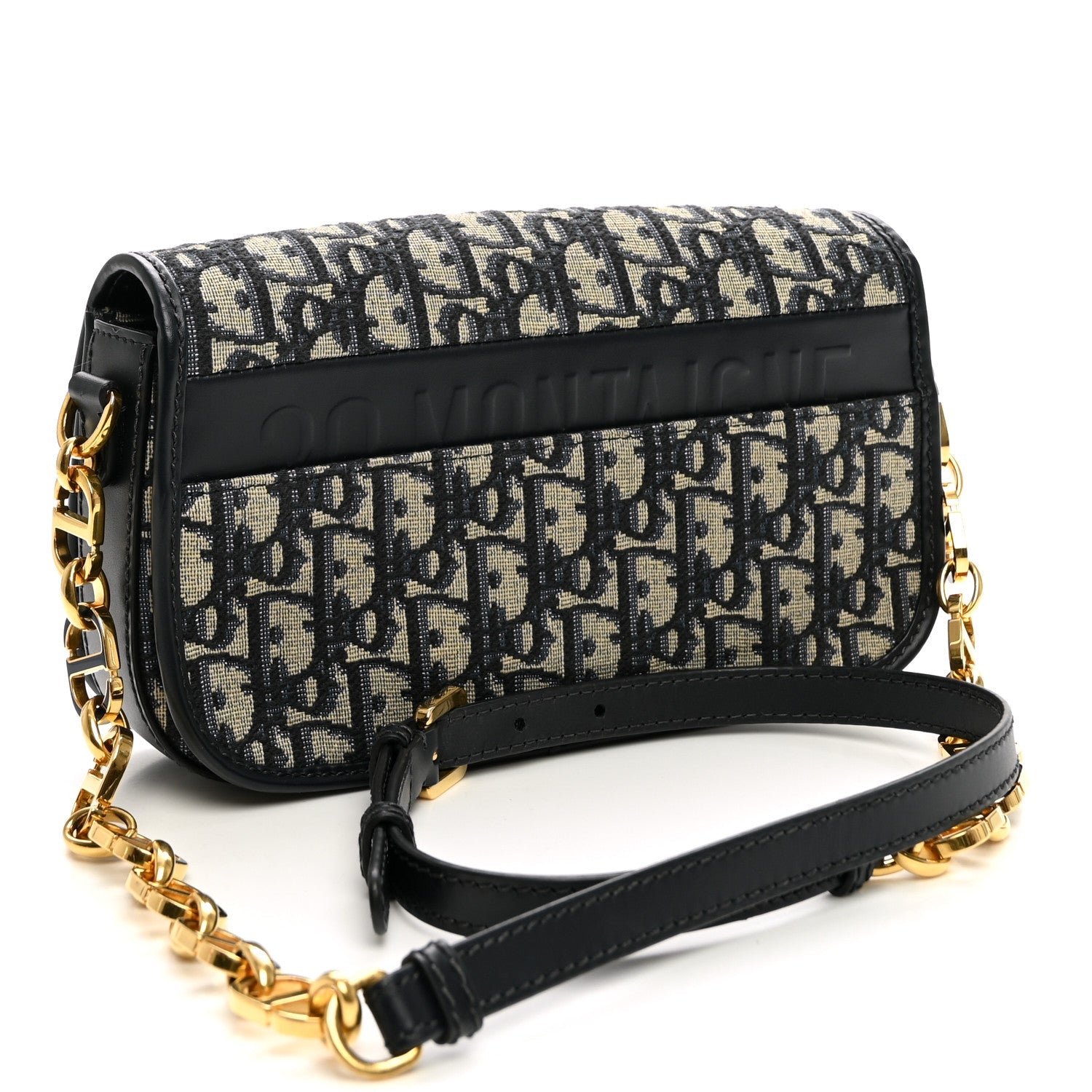 Dior Oblique 30 Montaigne Avenue Bag Blue