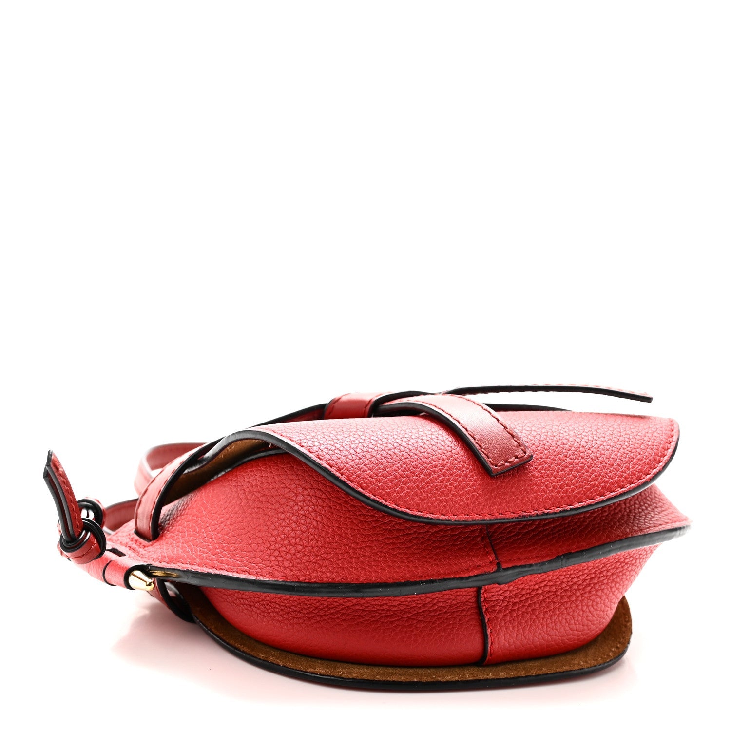 Loewe Grained Calfskin Mini Gate Crossbody Bag Scarlet Burnt Red