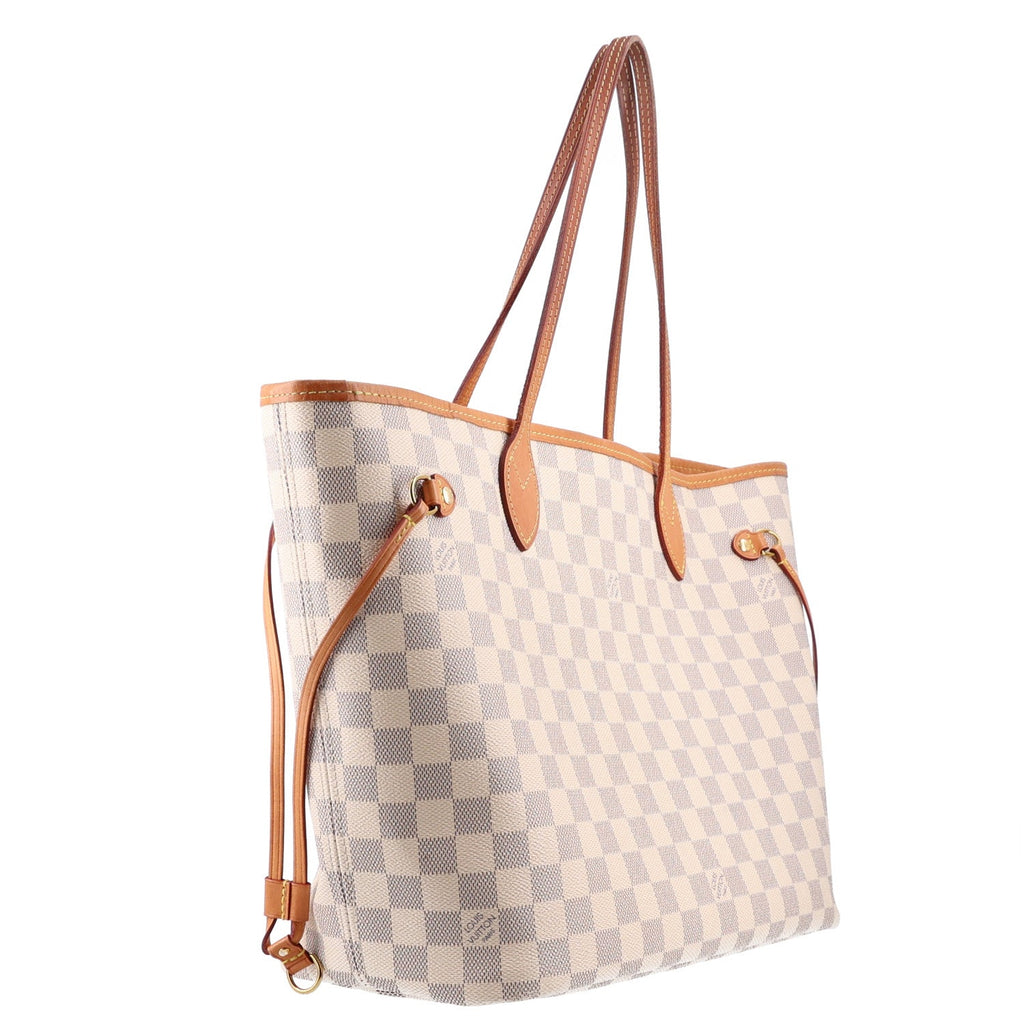 Louis Vuitton Damier Azur Neo Neverfull MM Rose Ballerine