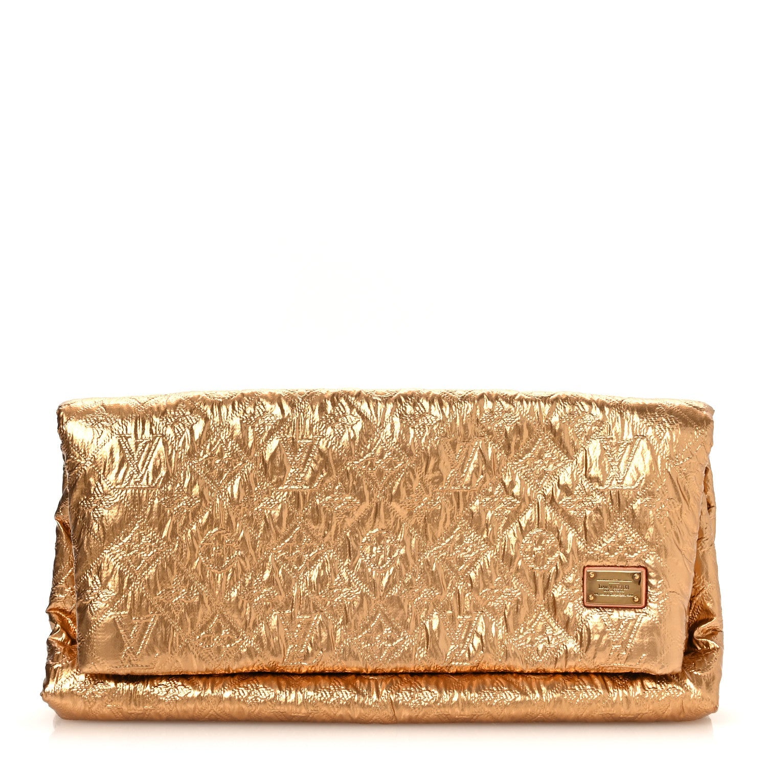 Louis Vuitton Jacquard Quilted Monogram Limelight Clutch PM Gold