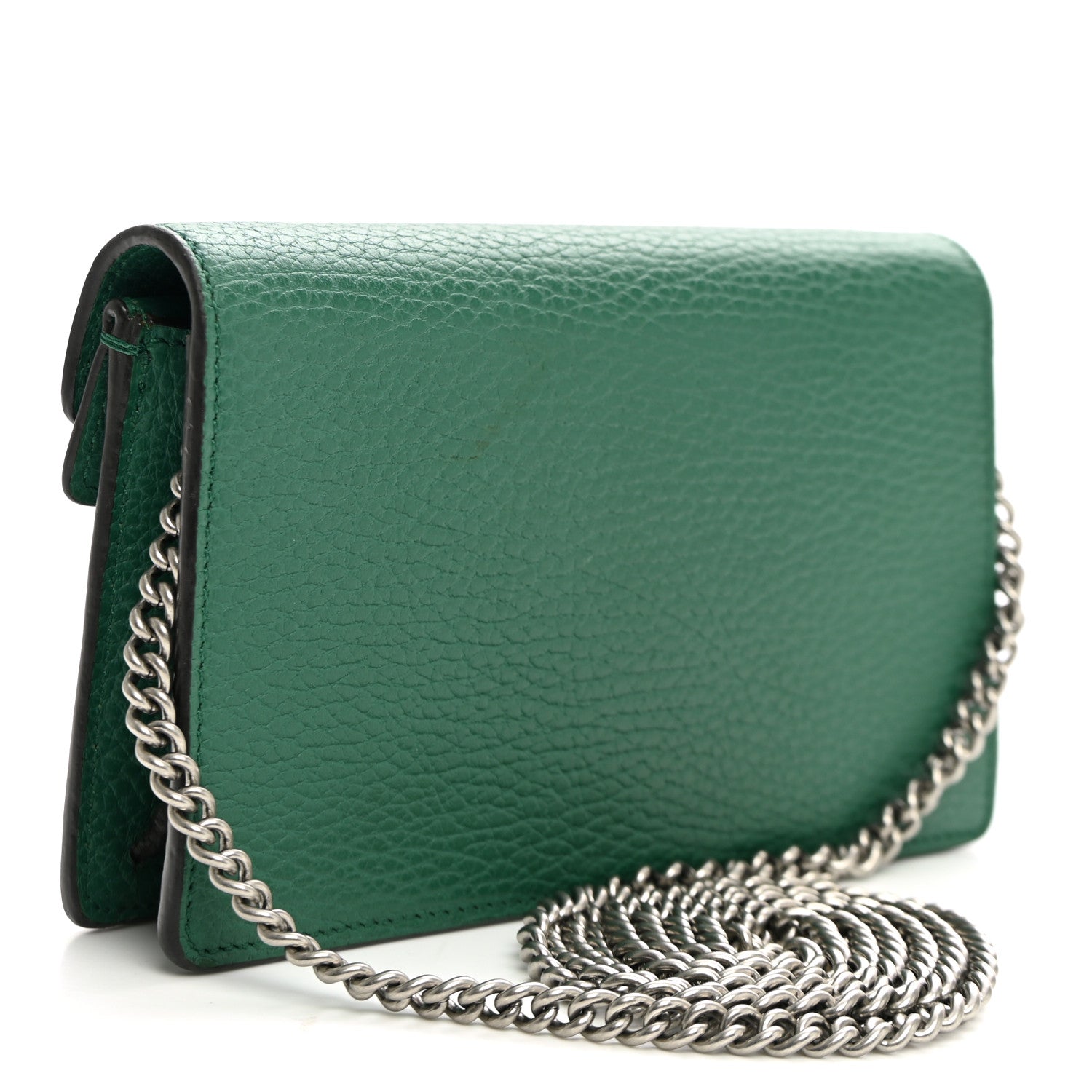 Gucci Calfskin Super Mini Dionysus Shoulder Bag Emerald