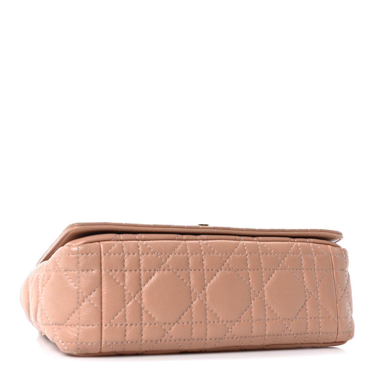 Dior Calfskin Cannage Small Caro Bag Rose De Vents