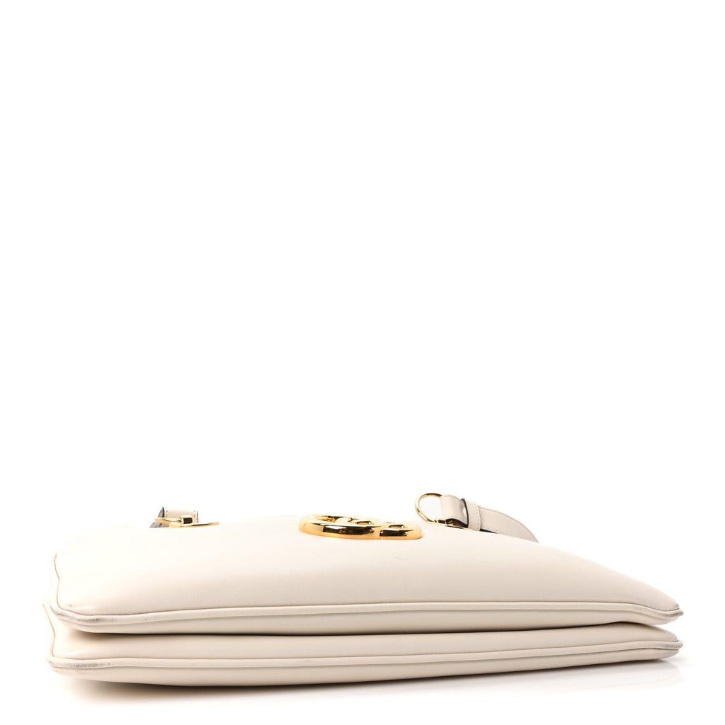 Gucci Vitello Palmellato Lux Arli Top Handle Bag White