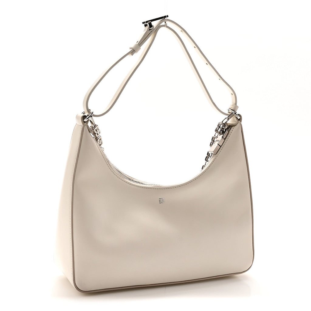 Givenchy Small Moon Cut Out Shoulder Bag Ivory side view