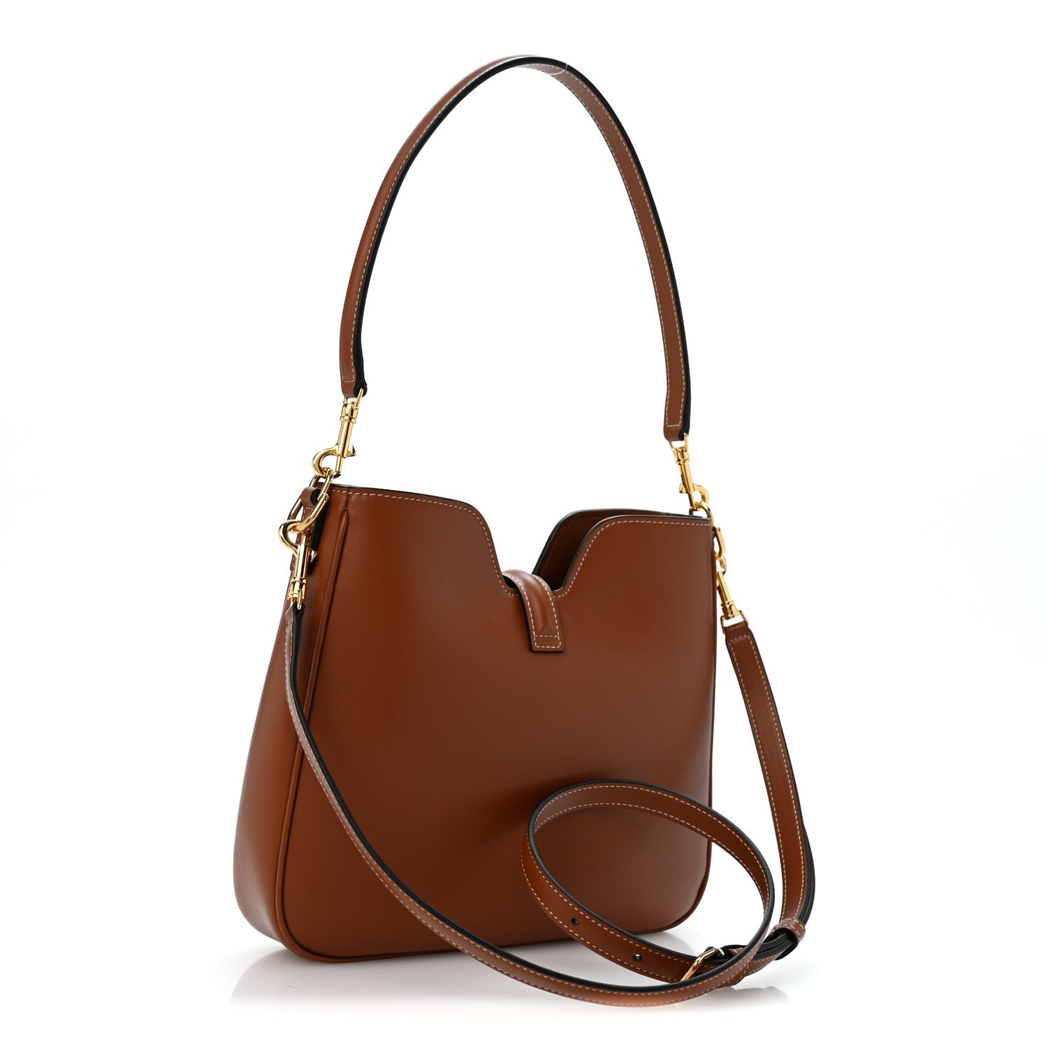 Celine Smooth Calfskin Small Camille 16 Soft Bag Tan