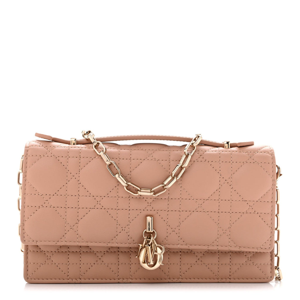 Dior Lambskin Cannage Mini My Dior Bag Rose Des Vents