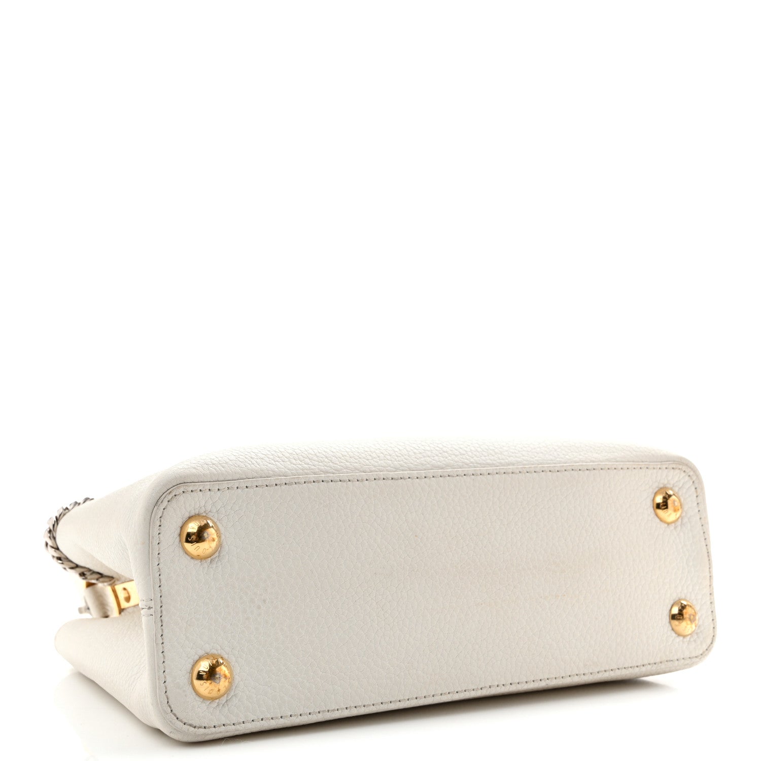 Louis Vuitton Taurillon Chain Capucines BB Gypsy Snow
