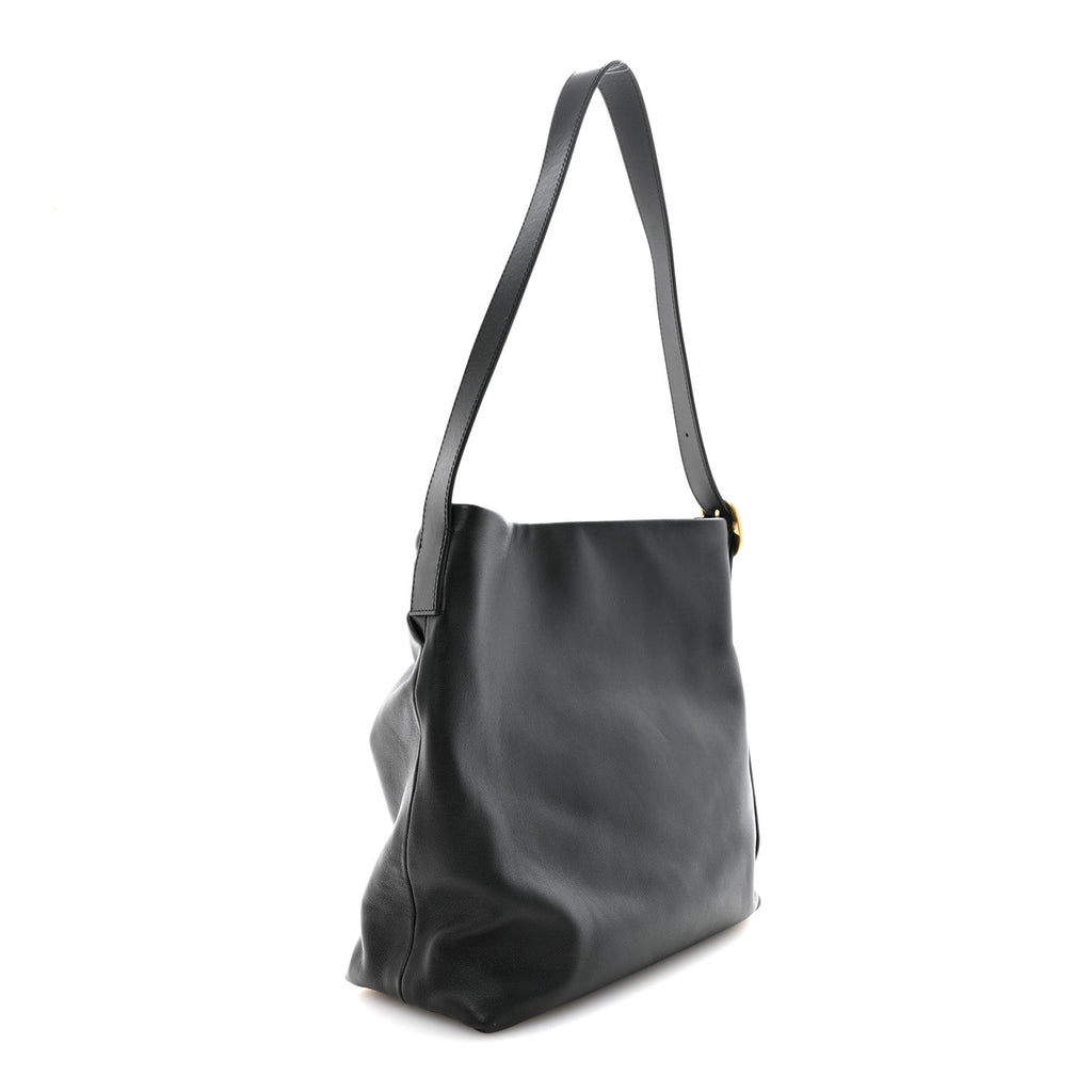 Loewe Mellow Nappa Draped Tote Black