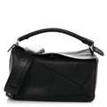Loewe Calfskin Medium Puzzle Bag Black