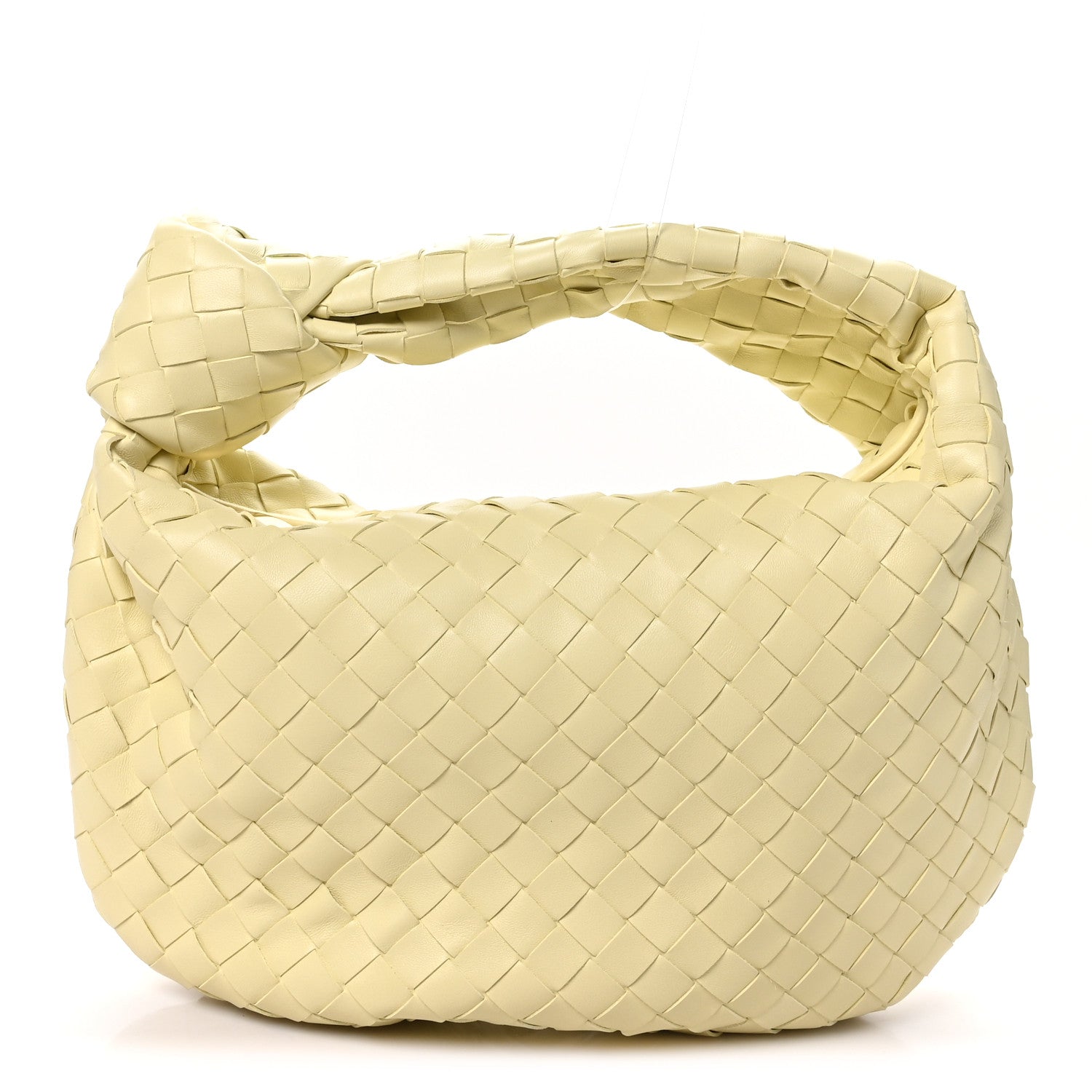 Bottega Veneta Nappa Intrecciato Teen Jodie Hobo Ice Cream front view
