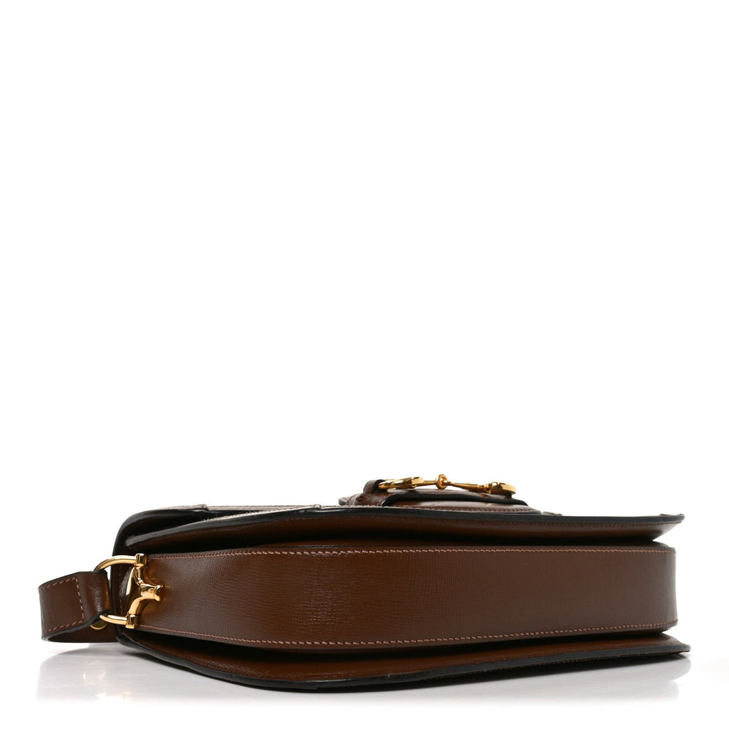 Gucci GG Supreme Monogram Horsebit 1955 Shoulder Bag Beige Brown Sugar