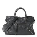 Balenciaga Agneau Classic Silver Hardware S City Gris Fossile