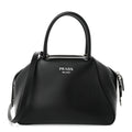 Prada Softy Calfskin Small Supernova Handbag Black