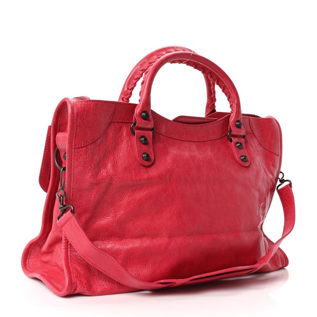 Balenciaga Agneau Classic Hardware City Rose Thulian