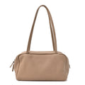 The Row Grained Calfskin Astra Bowling Bag Dark Taupe