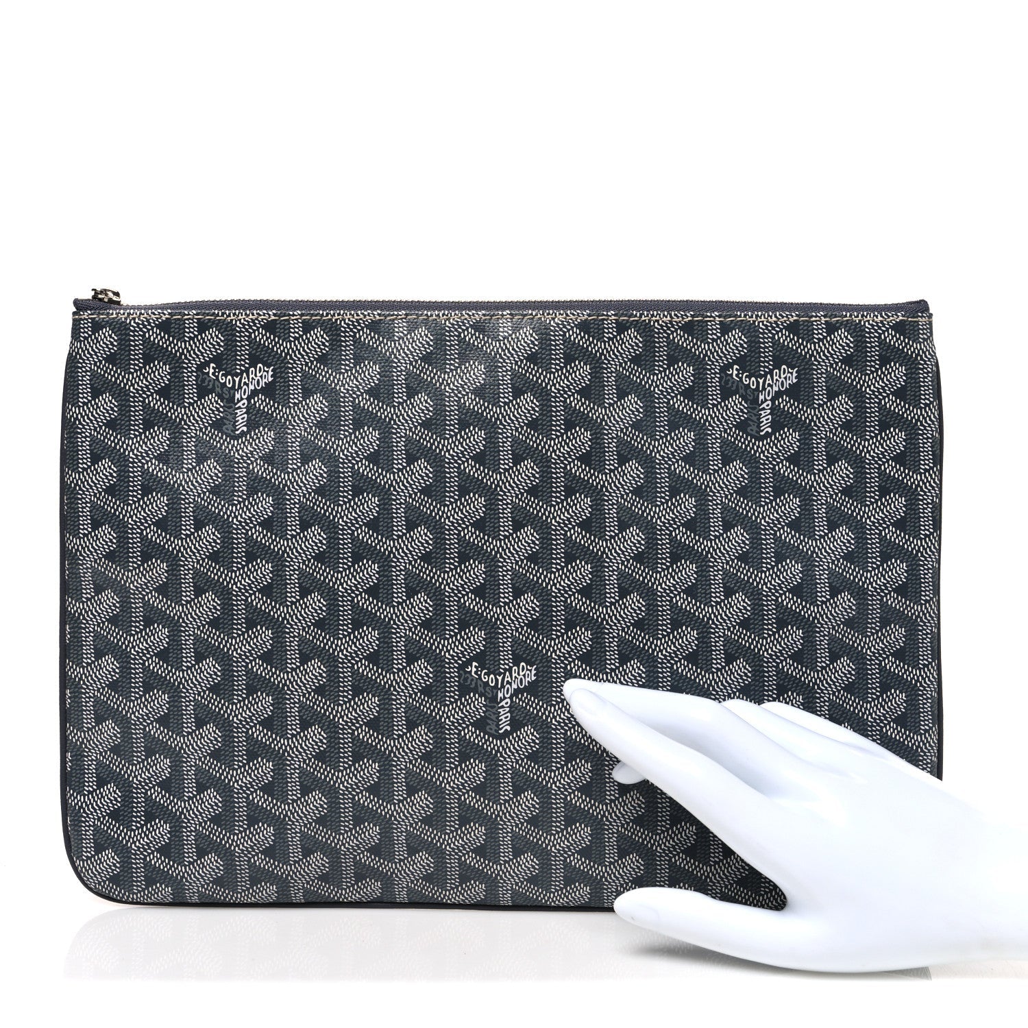 Goyard Goyardine Senat Pochette MM Grey