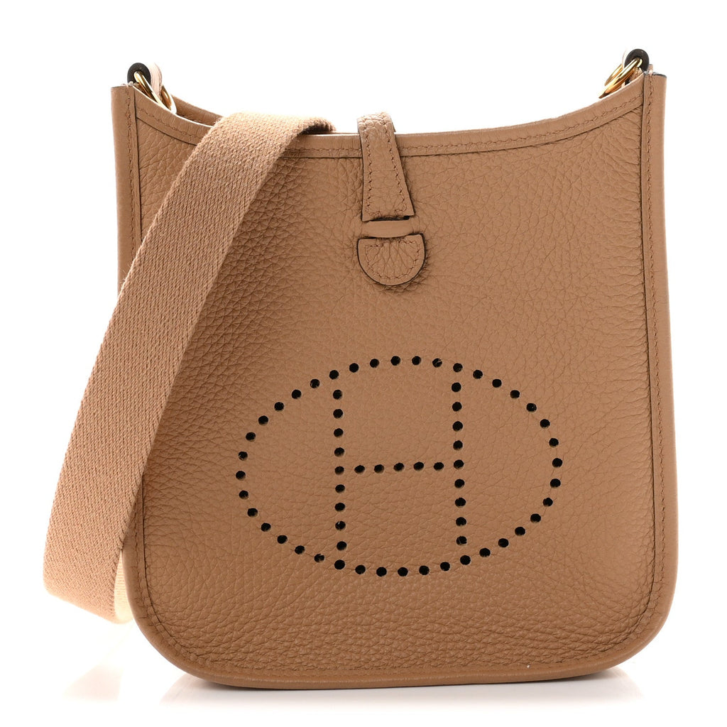 Hermès Taurillon Clemence Amazone Evelyne TPM Chai