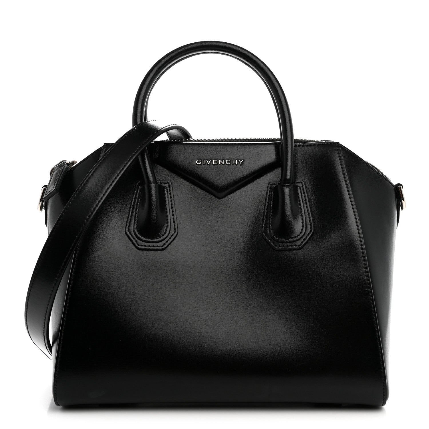 Givenchy Shiny Lord Calfskin Small Antigona Black