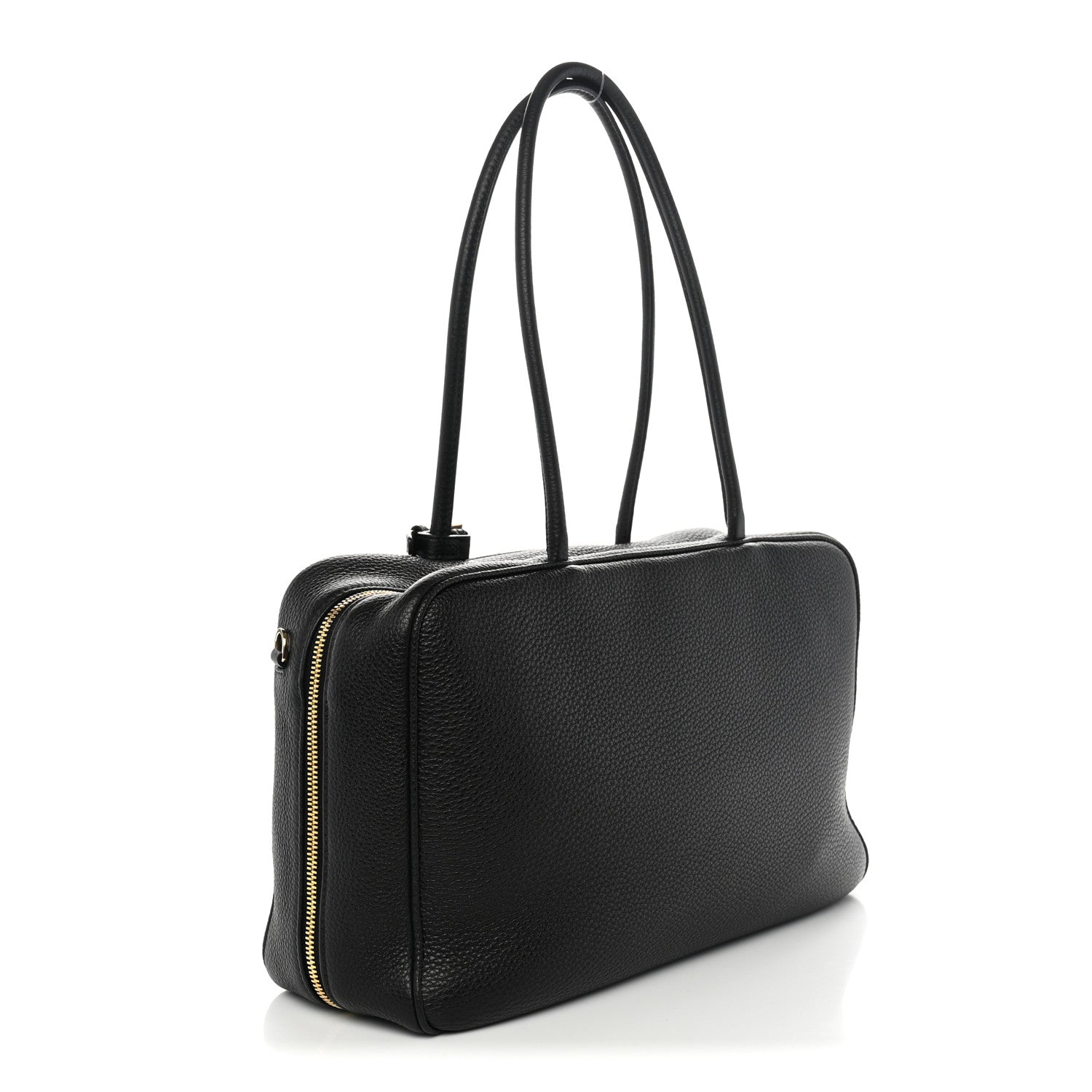 Prada Vitello Daino Large Top Handle Bag Black