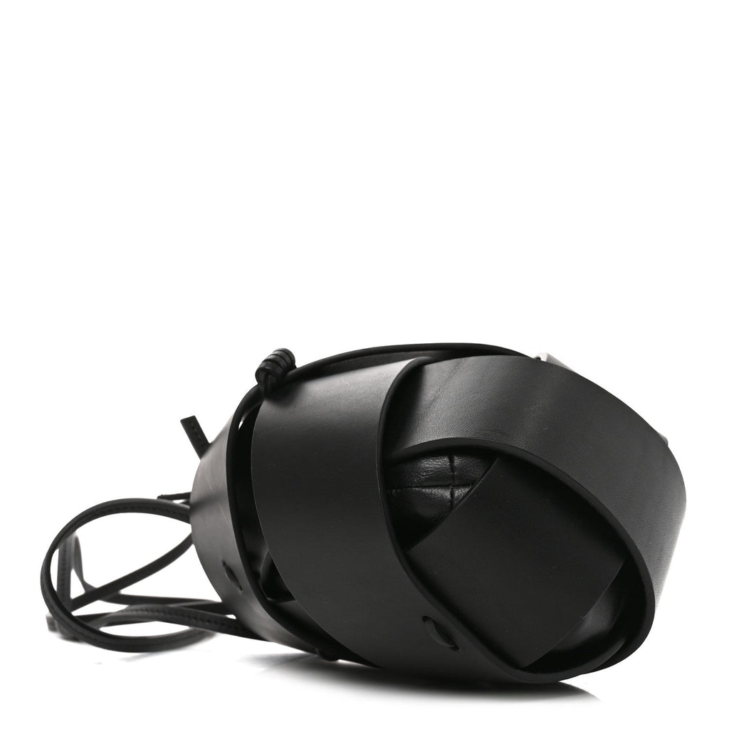 Loewe Calfskin Interlaced Pocket Bag Black