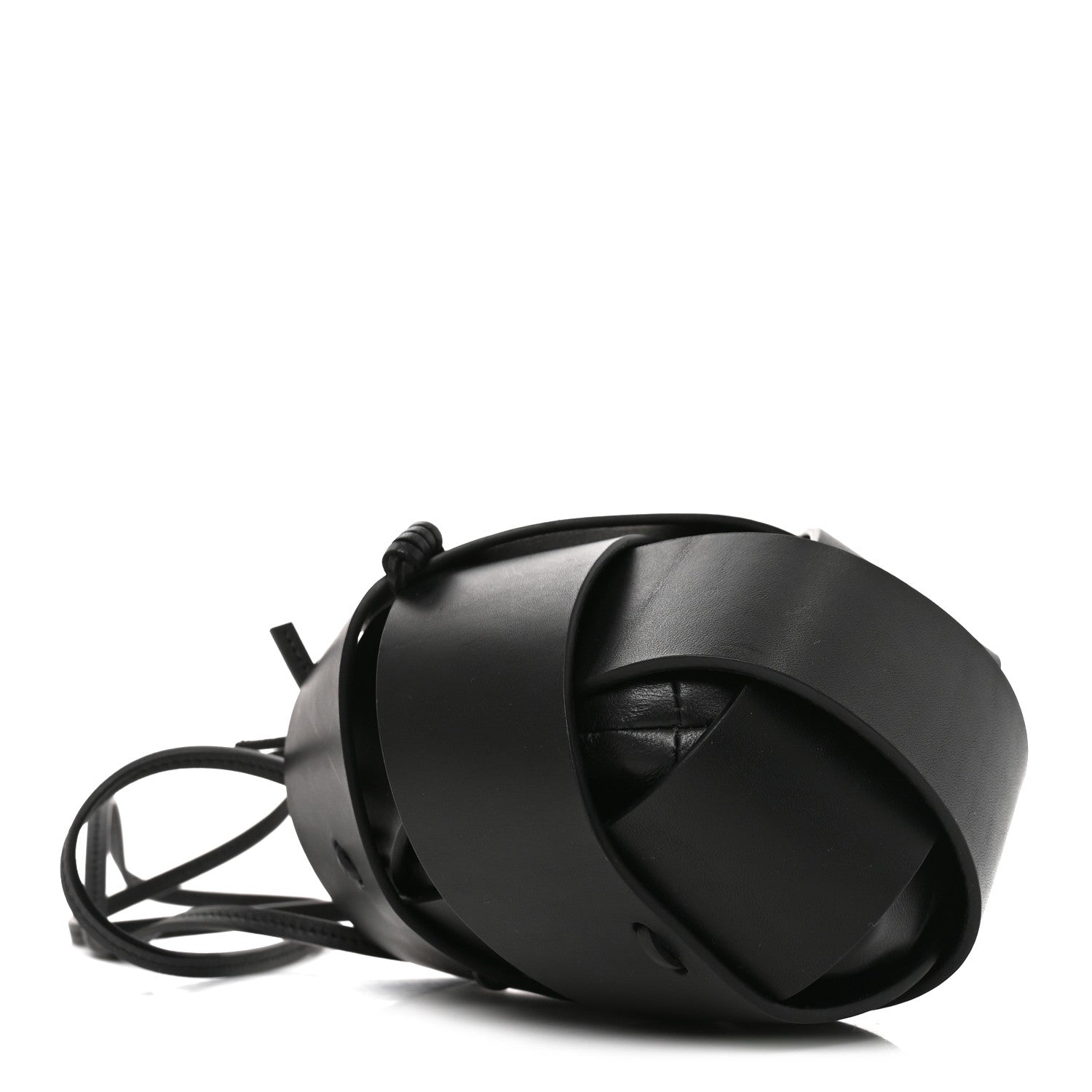Loewe Calfskin Interlaced Pocket Bag Black