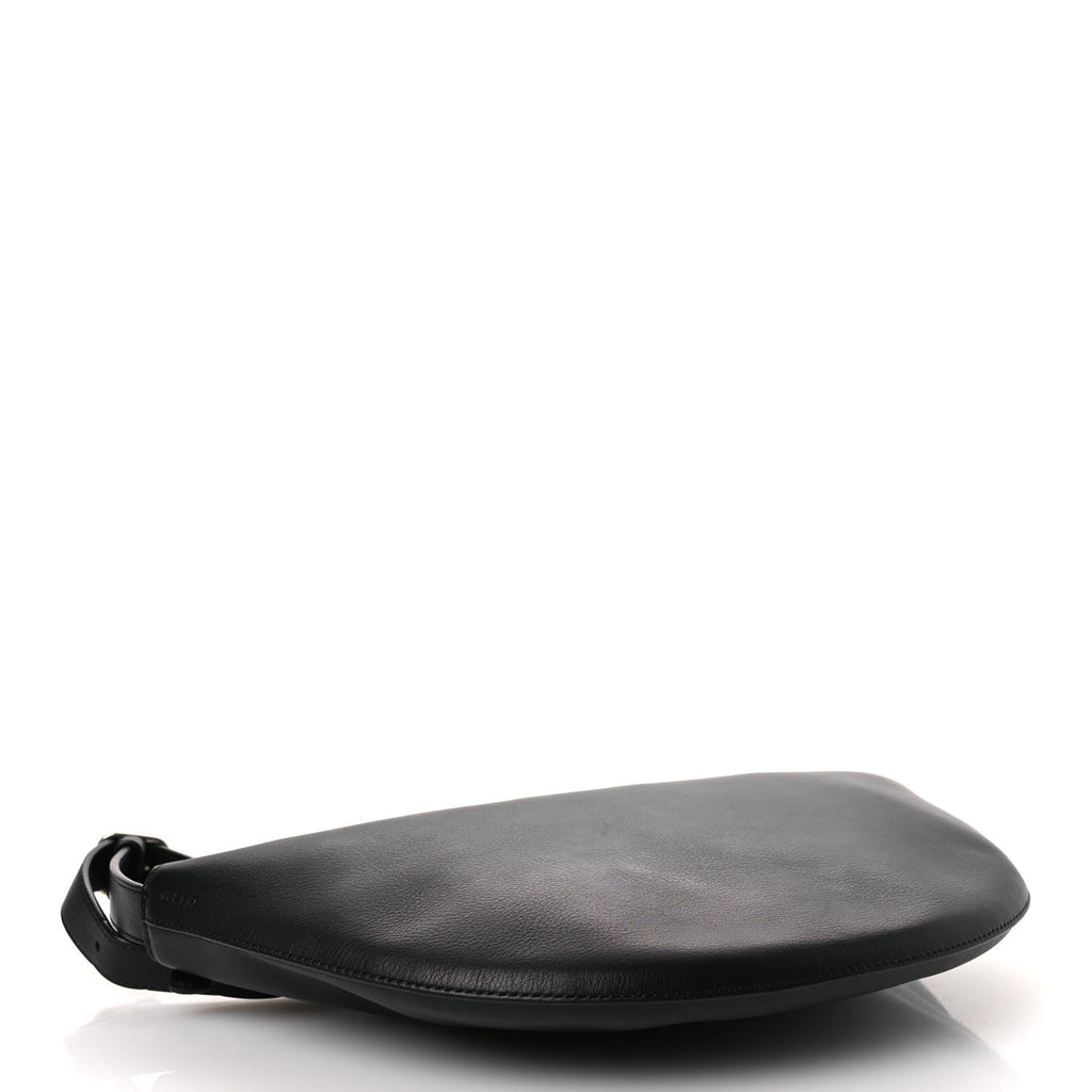 The Row Finely Grained Calfskin Jouvette Bag Black