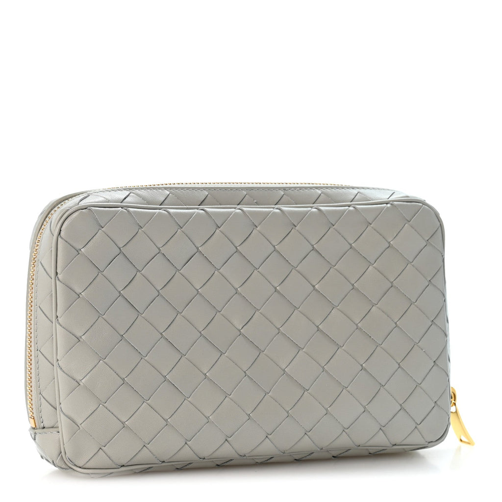 Bottega Veneta Nappa Intrecciato Medium Organizer Case Agate
