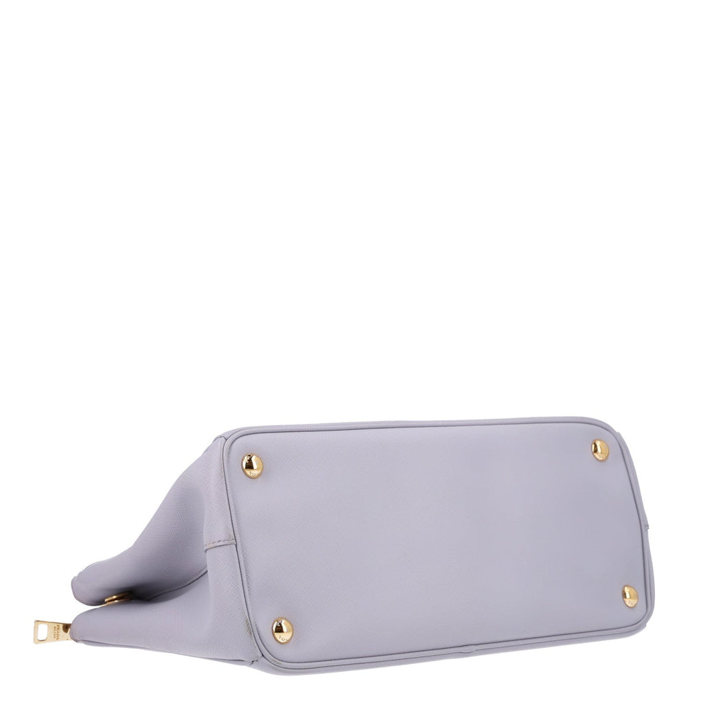 Prada Saffiano Small Galleria Double Zip Tote Glicine