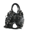 Balenciaga Agneau Arena Small Le Cagole Bucket Bag Black
