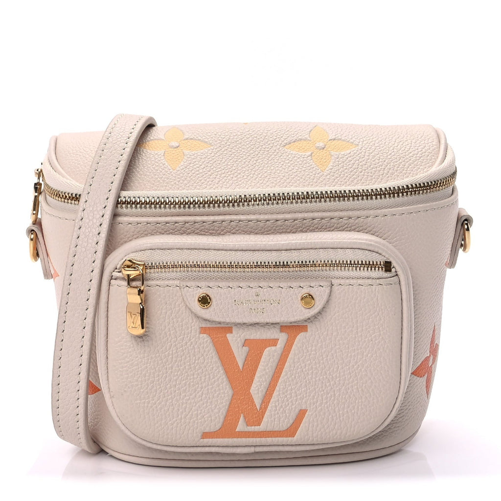 Louis Vuitton Empreinte Monogram Giant Mini By The Pool Bumbag Cream Saffron