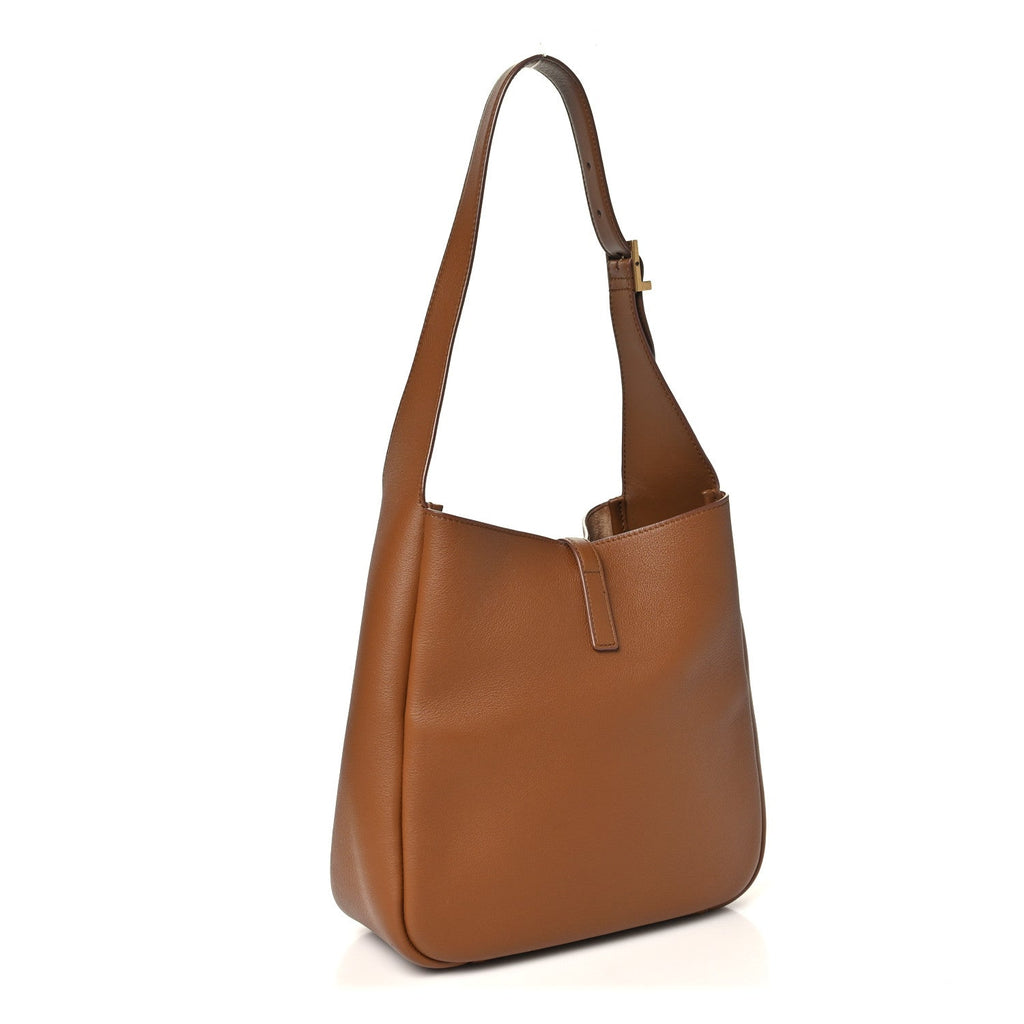 Saint Laurent Smooth Calfskin Small Le 5 A 7 Soft Hobo Fox