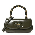 Gucci Shiny Polished Calfskin Medium Bamboo Luscious Green