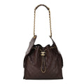 Chanel Caviar Quilted Medium Chanel 25 Handbag Dark Brown