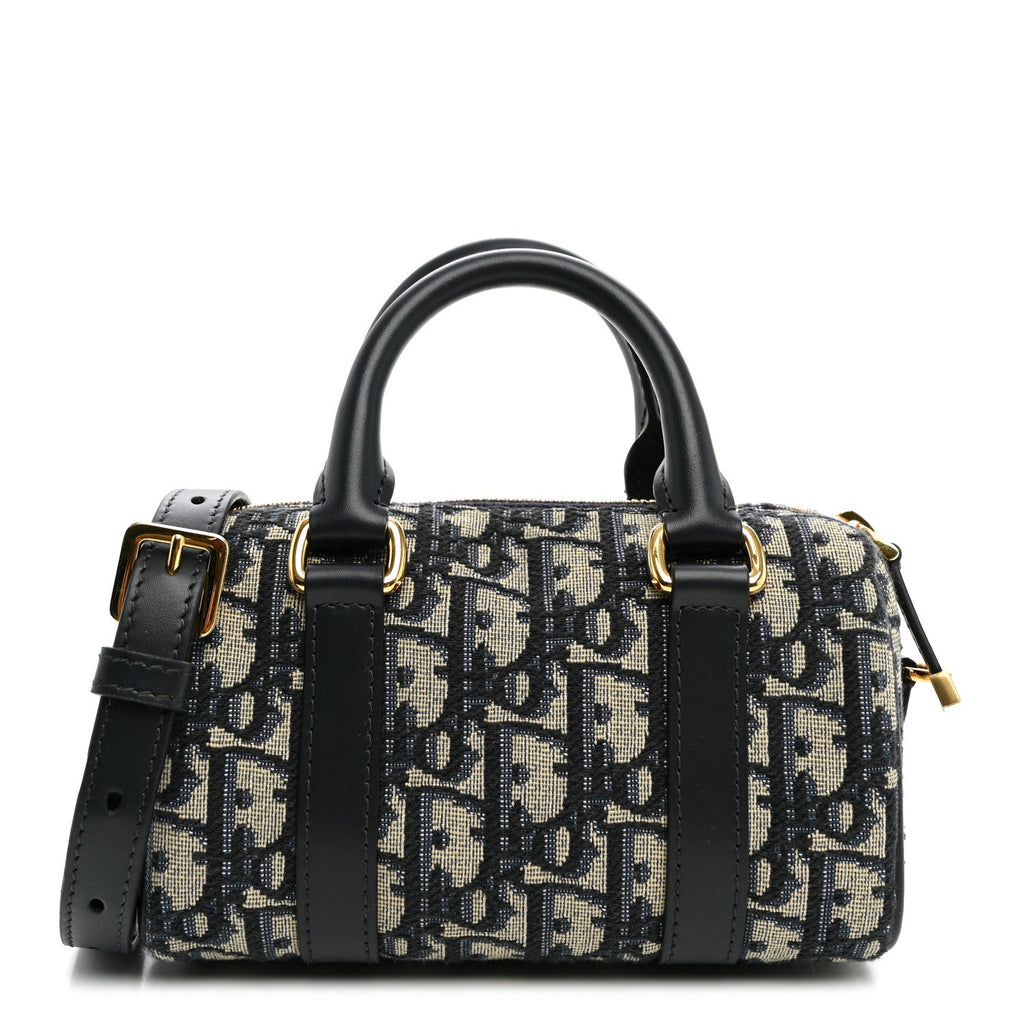 Dior Oblique Nano Groove 17 Bag Blue