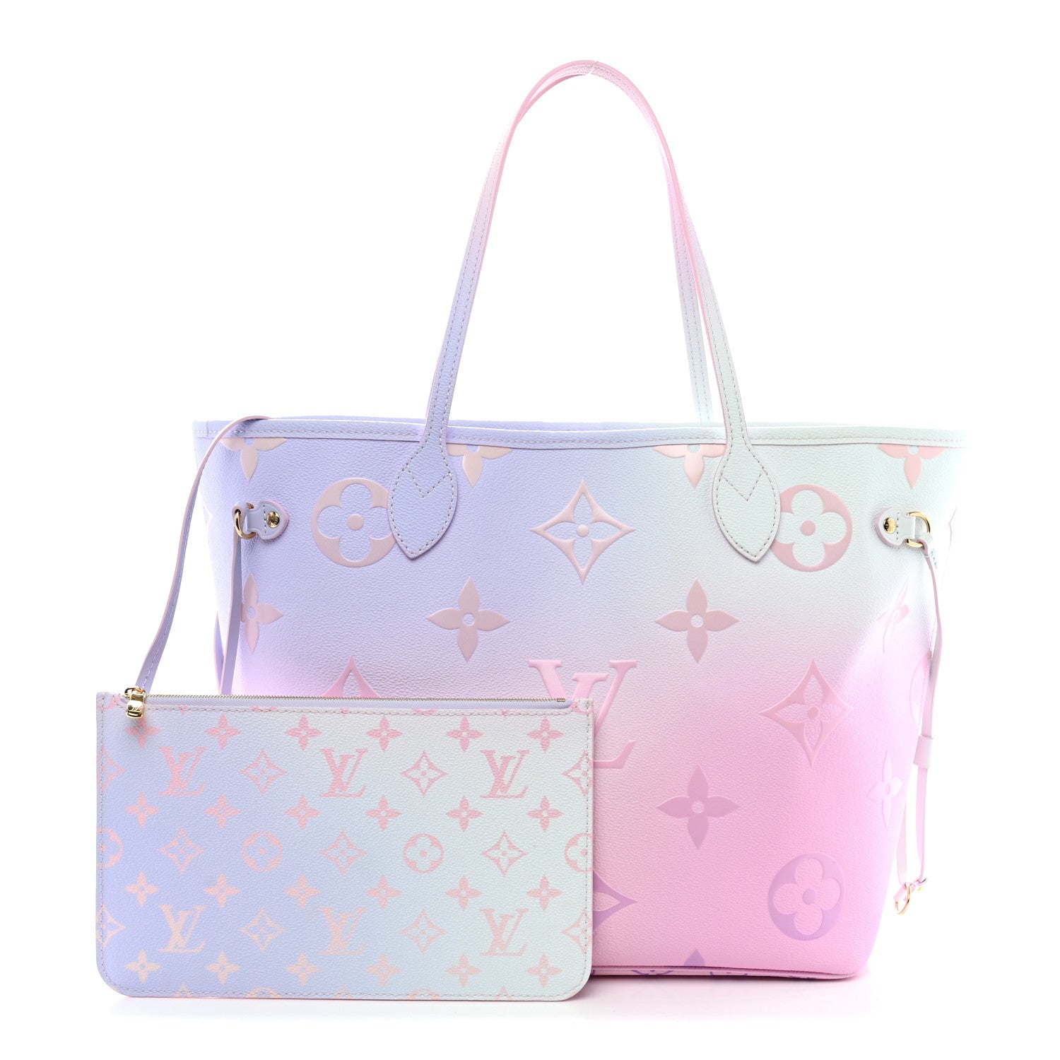 Louis Vuitton Monogram Giant Spring In The City Neverfull MM Sunrise Pastel