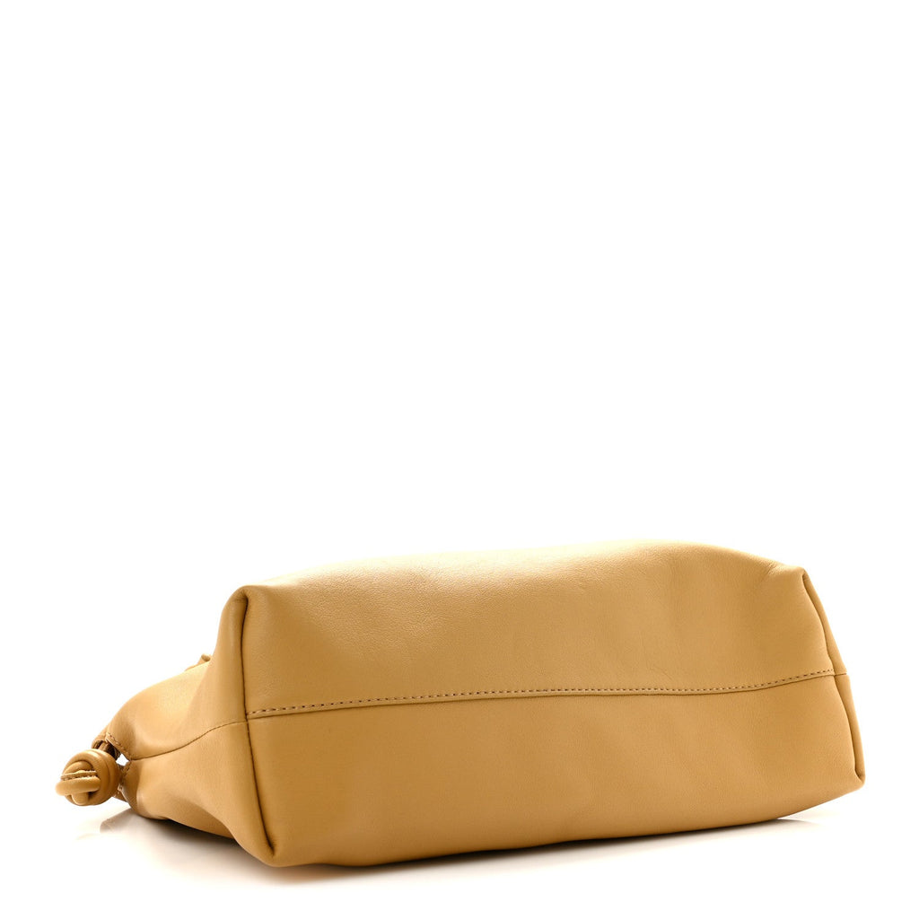 Loewe Mellow Nappa Donut Medium Chain Flamenco Knot Clutch Sahara