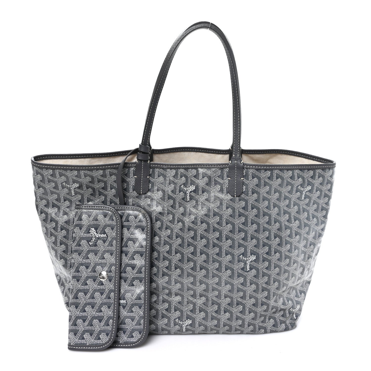 Goyard Saint Louis PM Tote in Grey Goyardine
