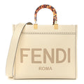 Fendi Vitello King Plexiglass Medium Fendi Sunshine Shopper Tote White Ice